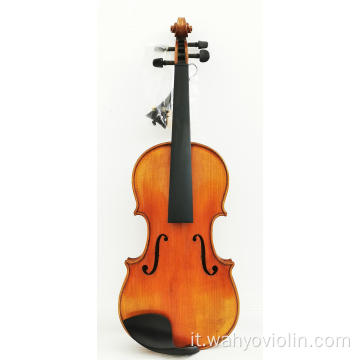 Violino in legno massiccio montato in ebano